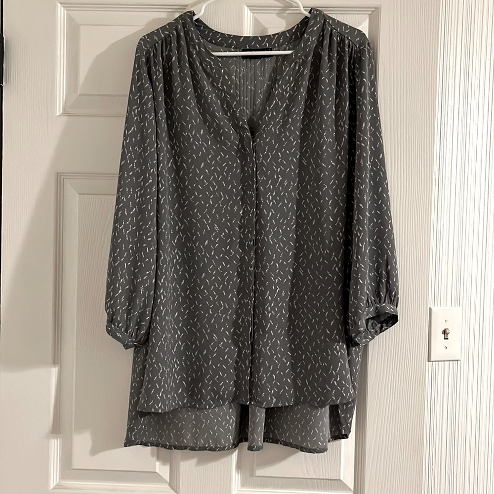 GRACE loose fit gray blouse